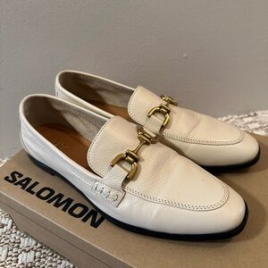 Zara Cream Loafers Size 40/9